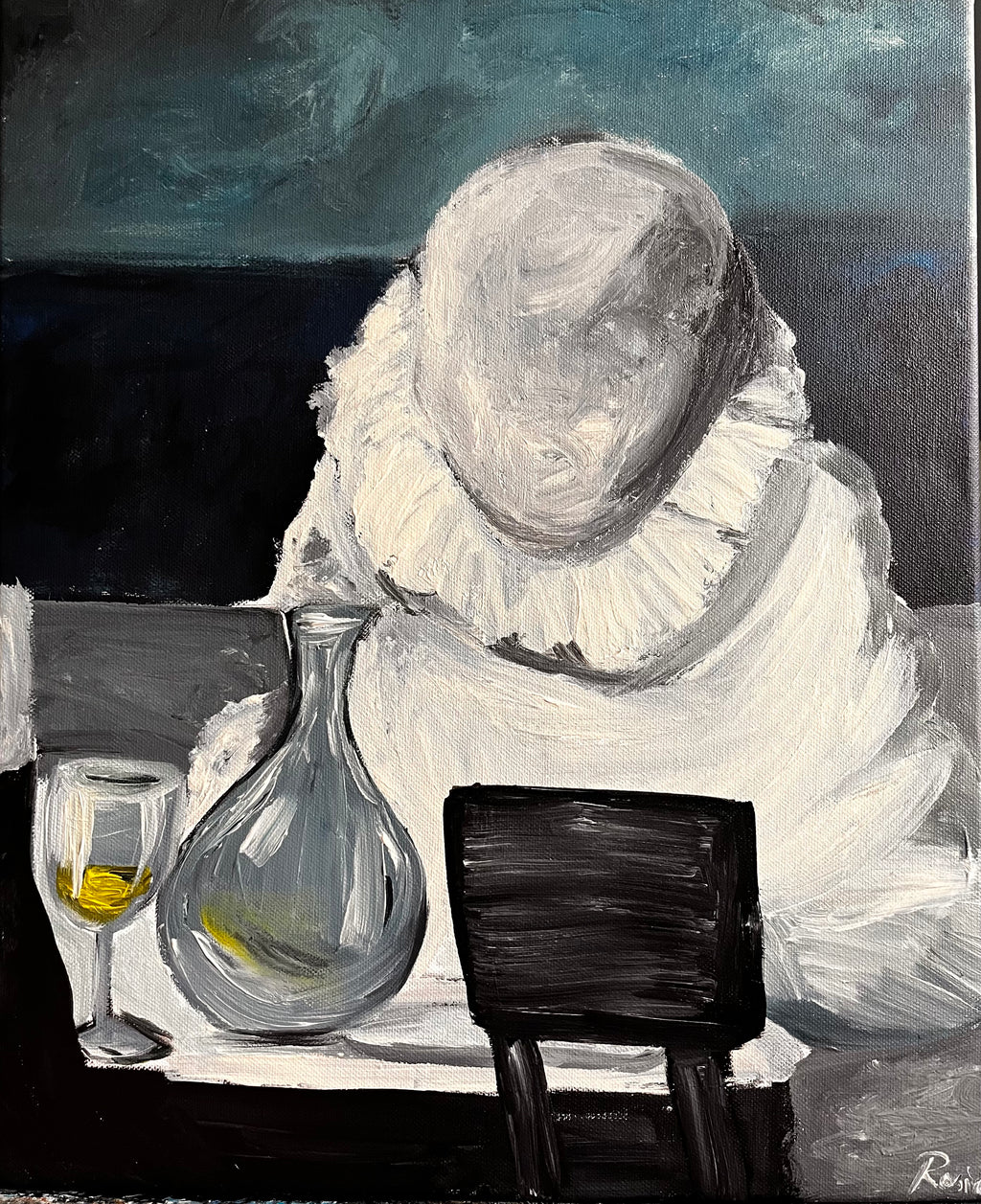 The clown without a face