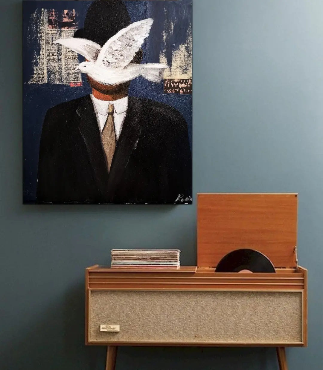man with a bird