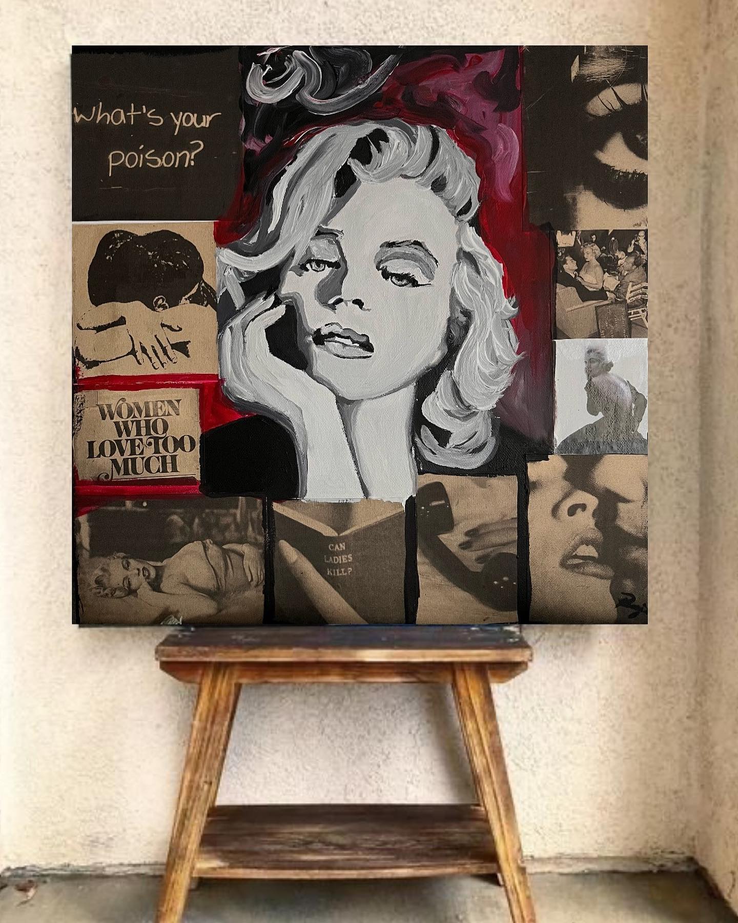 Marilyn Monroe mixed media