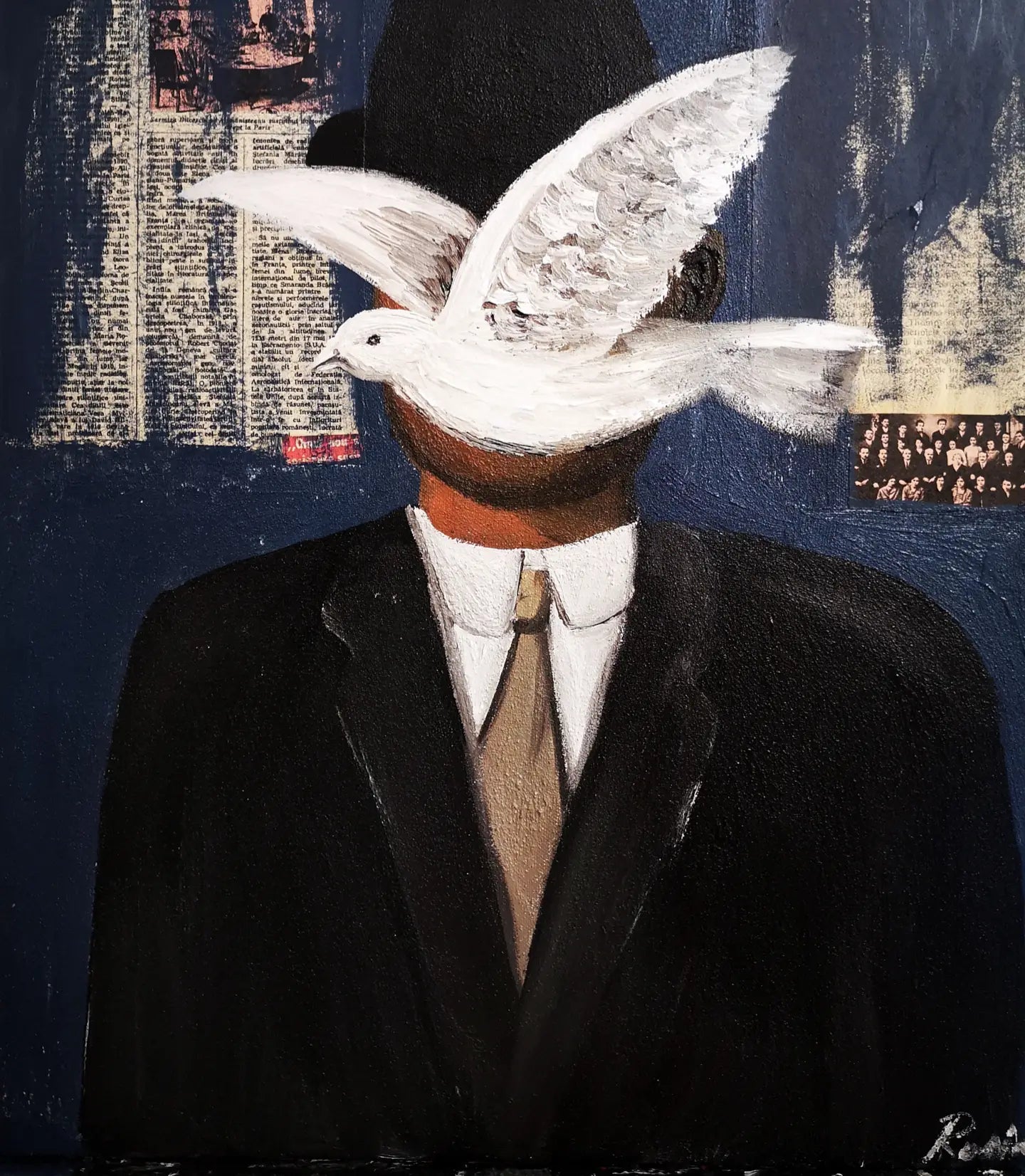 man with a bird